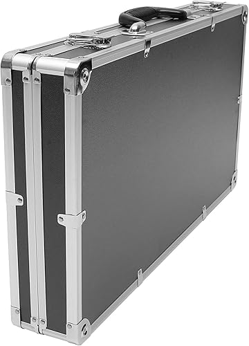 Miniatura 9 de Yardwe Caja de aluminio Caja de herramientas portátil Estuche rígido con espuma protege herramientas electrónicas Instrumentos de prueba Cámaras