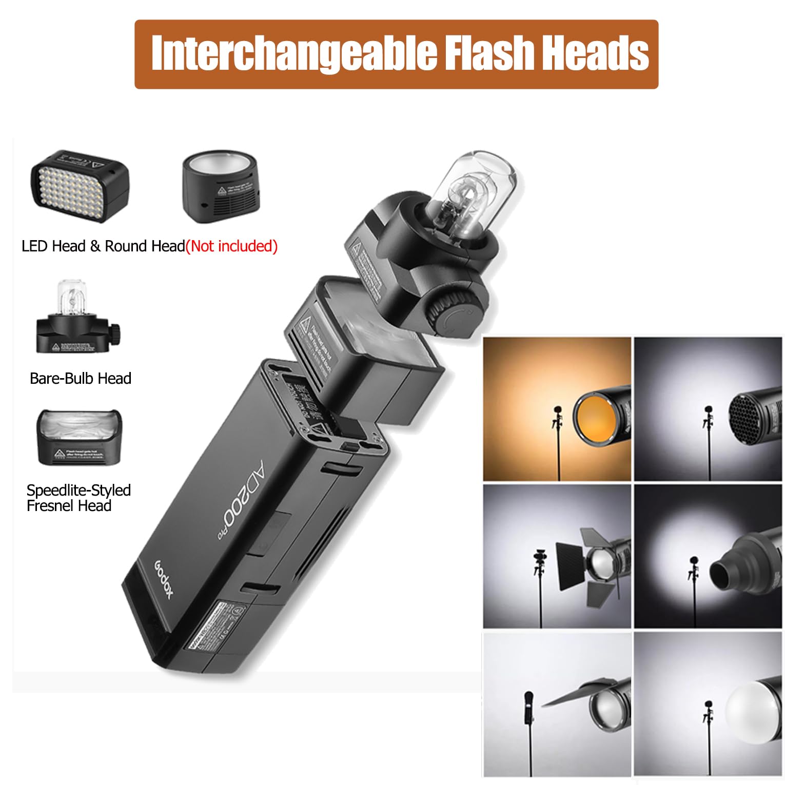 Amazon.com : Godox AD200Pro 200Ws Strobe Pocket Flash,2.4G
