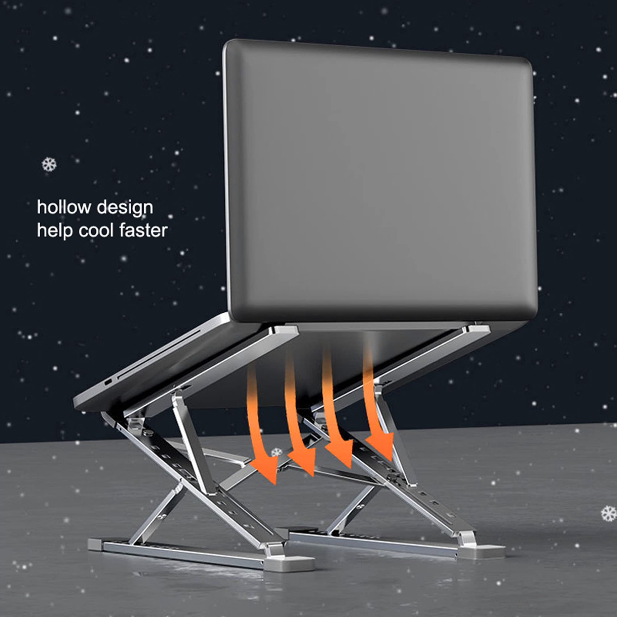 Supporto Laptop SHARKSPEED Regolabile - In Alluminio Per PC 10-17.3 Pollici - Foto 12