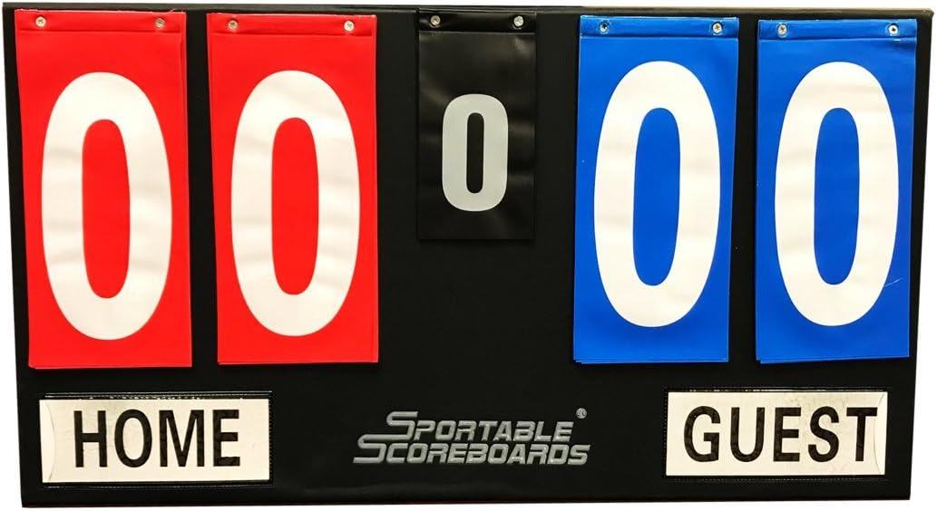 Sportable Scoreboards Portable Tabletop Flip Scoreboard