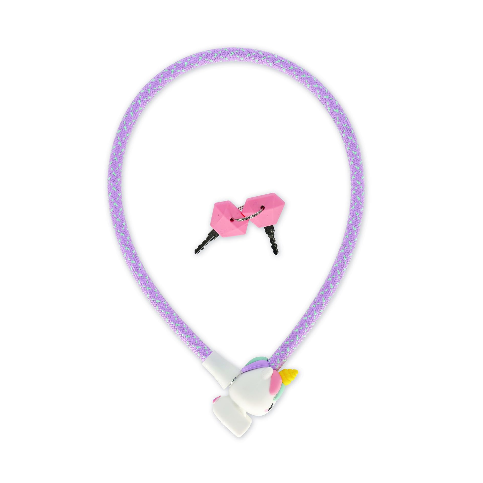 Legami Bike Lock Lucchetto per Bicicletta con Chiave Unicorn 75 cm Accessori Bicicletta Bambini