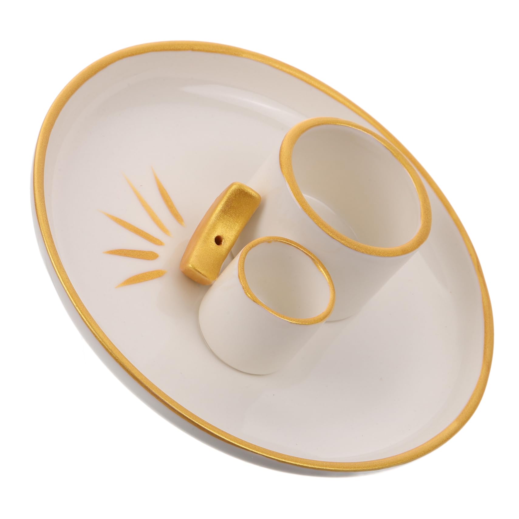 Cabilock 4 Piezas Plato De Palitos De Incienso Quemador De Incienso De Conos De Incienso Plato Ardiente De Bandeja Quemador De Incienso Cerámica