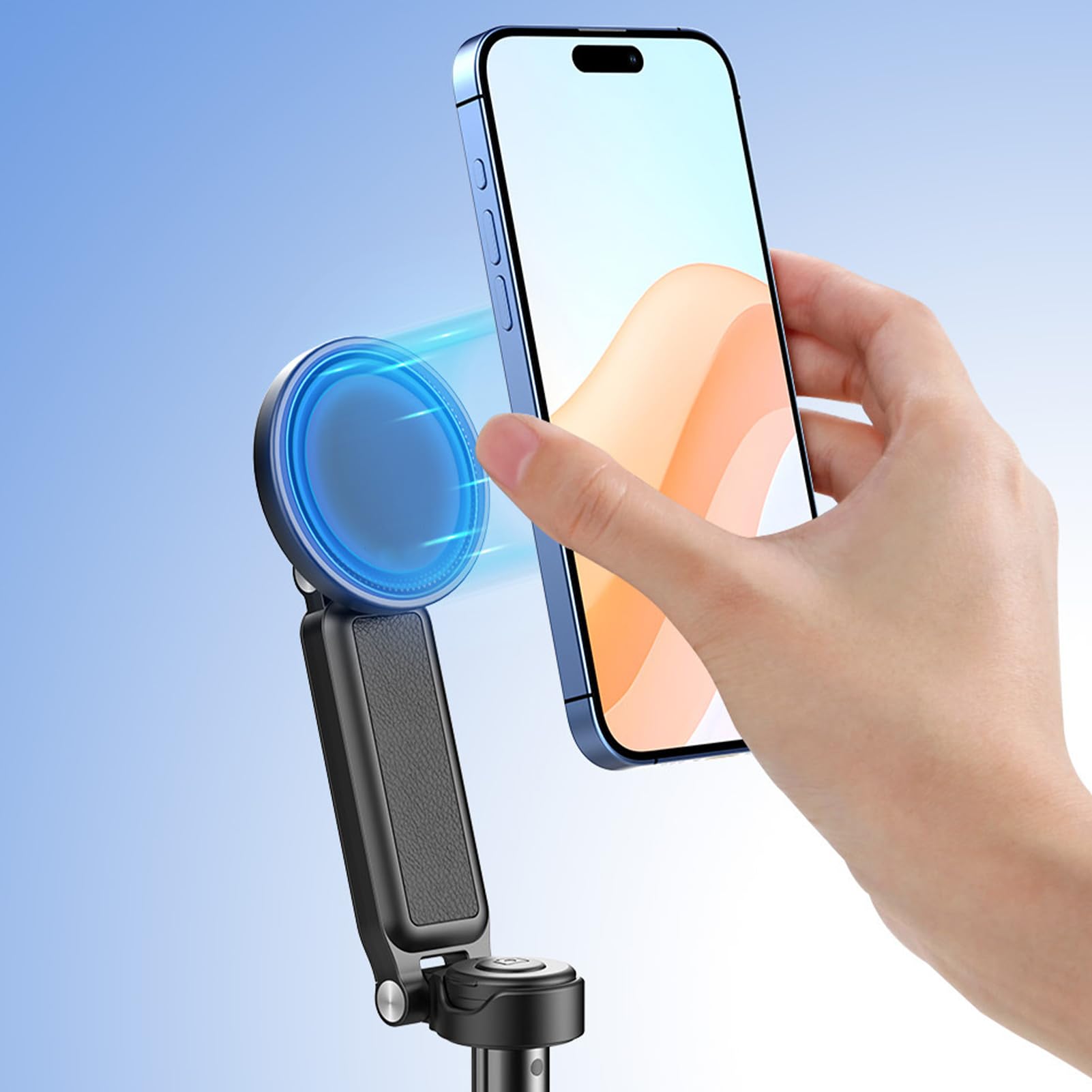 Treppiede magnetico | treppiede per selfie | Cinque sezioni telescopiche pieghevoli regolabili mobile tascabile per viaggi vlogging fotografia golf