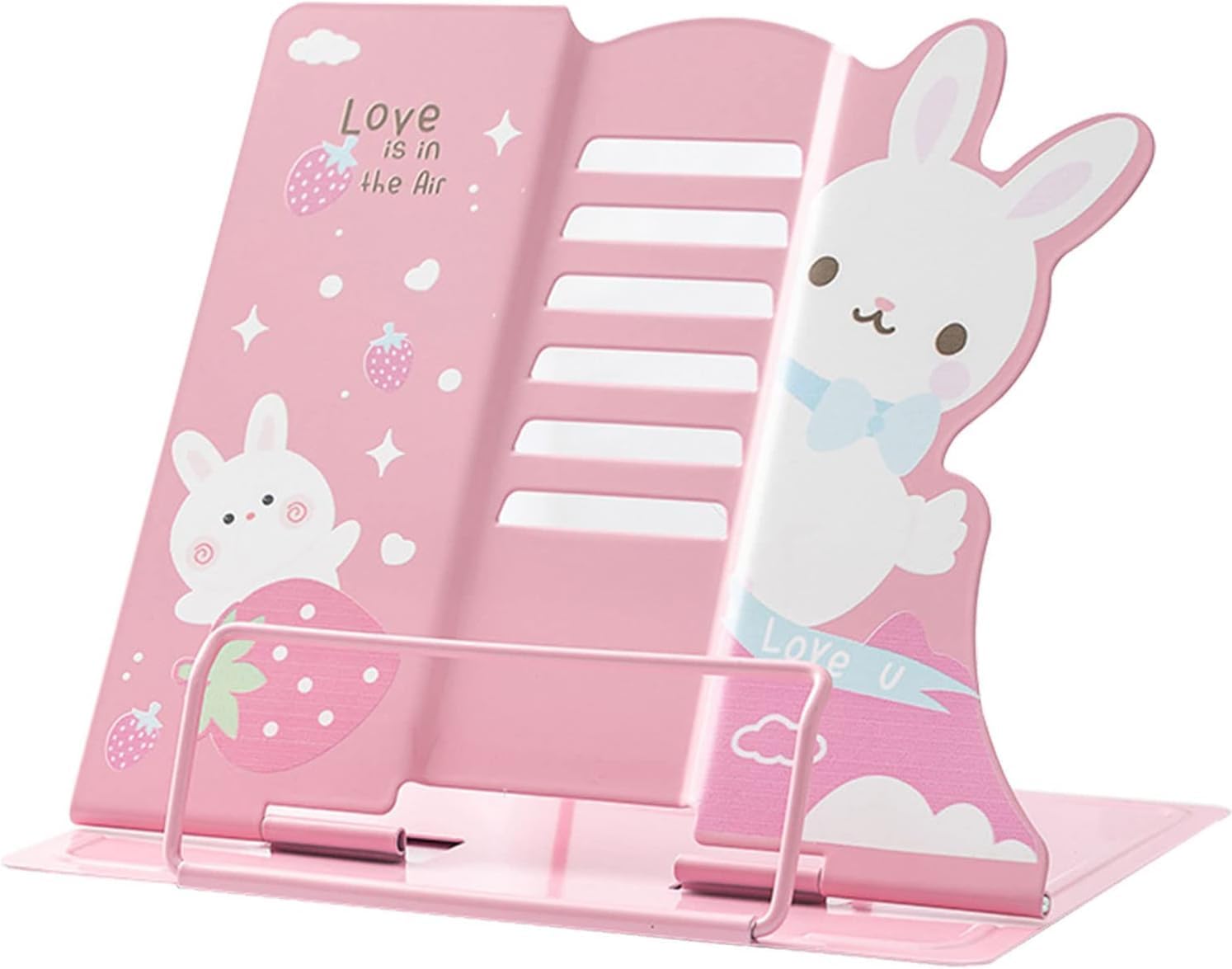 Nirgun Empex Kids Books Stand Metal Reading Stand Reading Stand Cookbook Holder Multifunctional Bookend Book Stand Children's Bookends Book Stand Multifunctional Bookshelf (Rabbit)