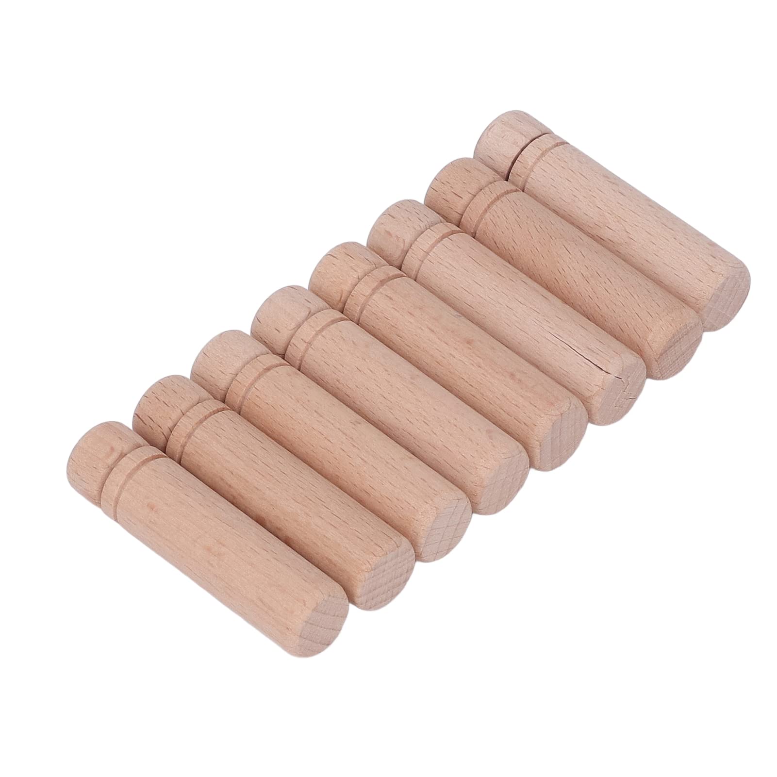 8pcs Wooden Needle Case Set – Hand Sewing Needle Holder, Polished Portable Storage Box For Household Sewing Supplies