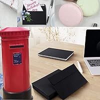 Vista 7 de 120 sobres de invitación negros A7 de 5.25 x 7.25 pulgadas, diseño sin ventanas, sobres autosellables de 120 GSM para invitaciones, tarjetas