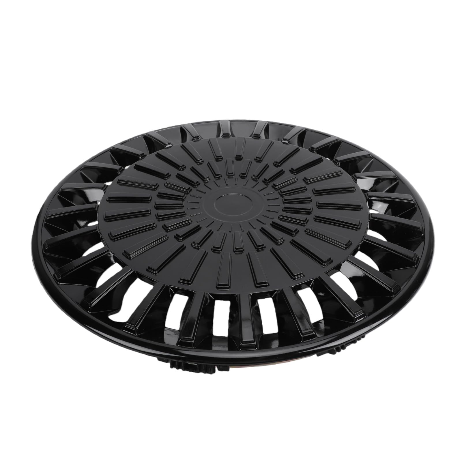 Aramox Piasta 500, Akcesoria do Osłon kół z ABS, 15-calowe Kołpaki R15 do Felg Stalowych, Konstrukcja Zatrzaskowa Pasuje V40, 208 i Innych (BLACK)