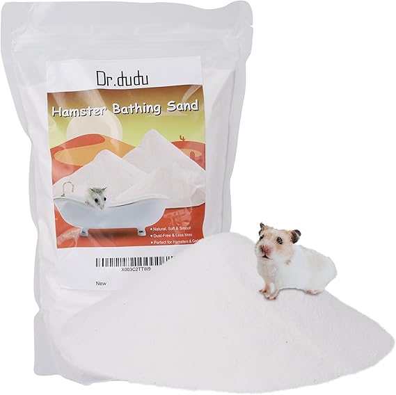 DR.DUDU Hamster Bath Sand, 6.6lb Dust Free Desert Sand or