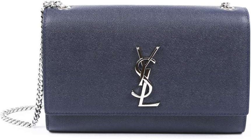 Women's Saint Laurent Classic Medium KATE Black Grained Leather Shoulder Bag (Gold Tone Hardware)