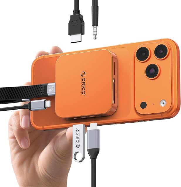 ORICO Docking Station Magnética USB C con Carcasa para SSD M.2 2230 NVMe
