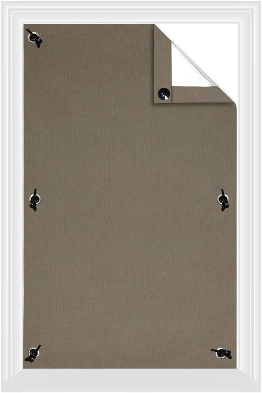 Greatime 100 Blackout Blind Curtains with Suction Cups Thermal