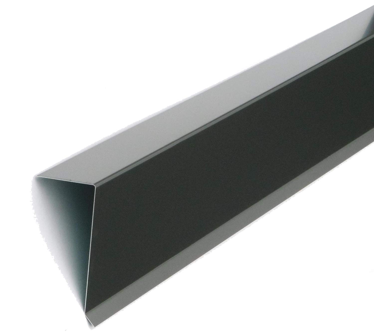 Ortgangblech Ortgangwinkel Winkel Ortblech 120 mm x 215 mm / 2000mm lang Dach-Abschluss-Blech Dachrandblech Dach Kantblech Alu Anthrazit Grau (120mm x 215mm)