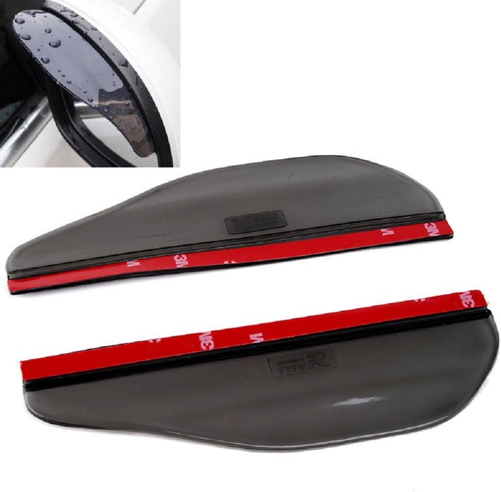 JPCarbon Universal Black Car Rain Sun Visors for Smart Crossblade Roadster Fortwo Forfour