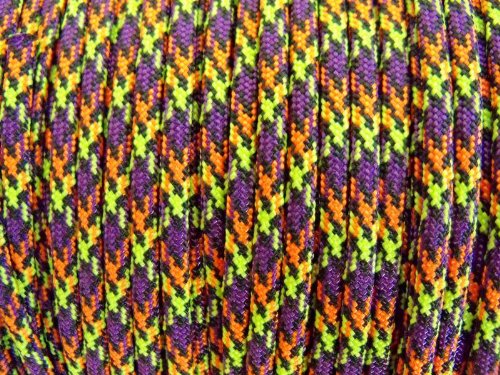 100ft Hyper Paracord - 550 Type III 7 Strand Parachute Cord - Made in the USA - Highest Quality Cord