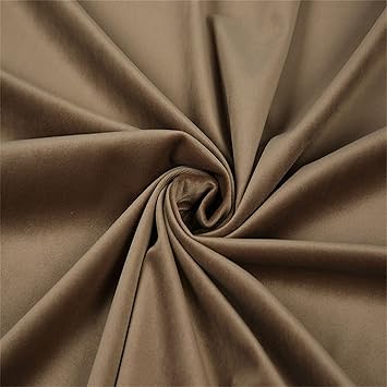 Dami Soft Velvet Fabric Upholstery Dressmaking Curtain Blind Cushion Craft Velour Material 148 cm Wide Sold by The MeterColorCamel Color