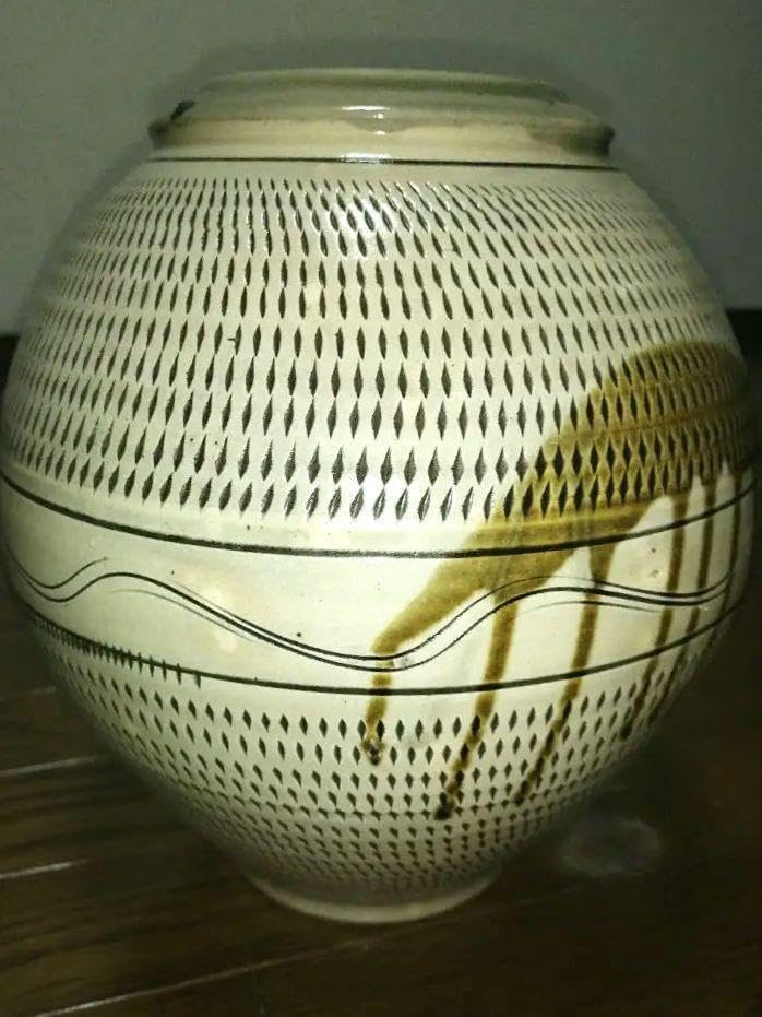 小石原焼 ☆宝山窯 森山金光 飛び鉋 とびかんな 壺 花瓶 陶芸 美術品