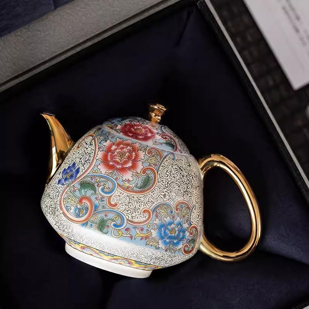 Zestaw filiżanek do espresso, kubki kawy, herbata, garnek kreatywny ręcznie malowany kwiatowy biały porcelanowy czajniczek użytku domowego 1 dwie filiżanki Kung Fu zaparzacza