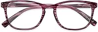 Vista 4 de Foster Grant womens Elana Pop of Power Bifocal Style Blue Light Reading Glasses, Purple, 53mm US
