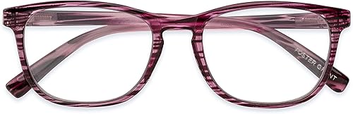 Miniatura 4 de Foster Grant Elana Pop of Power - Lentes de lectura para mujer, estilo bifocal, color morado, 2.087 in de EE. UU, Púrpura