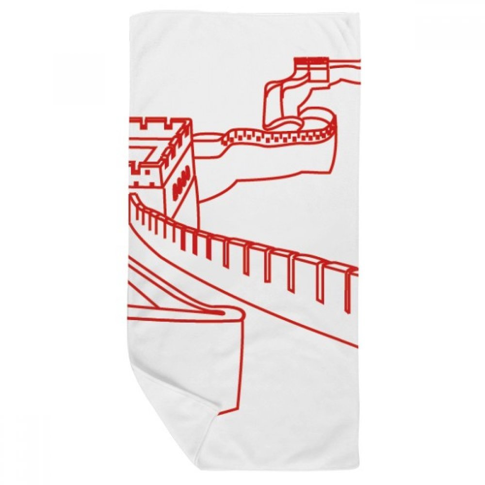 Serviette de bain Chine douce multicolor 35x70cm pour visage et mains