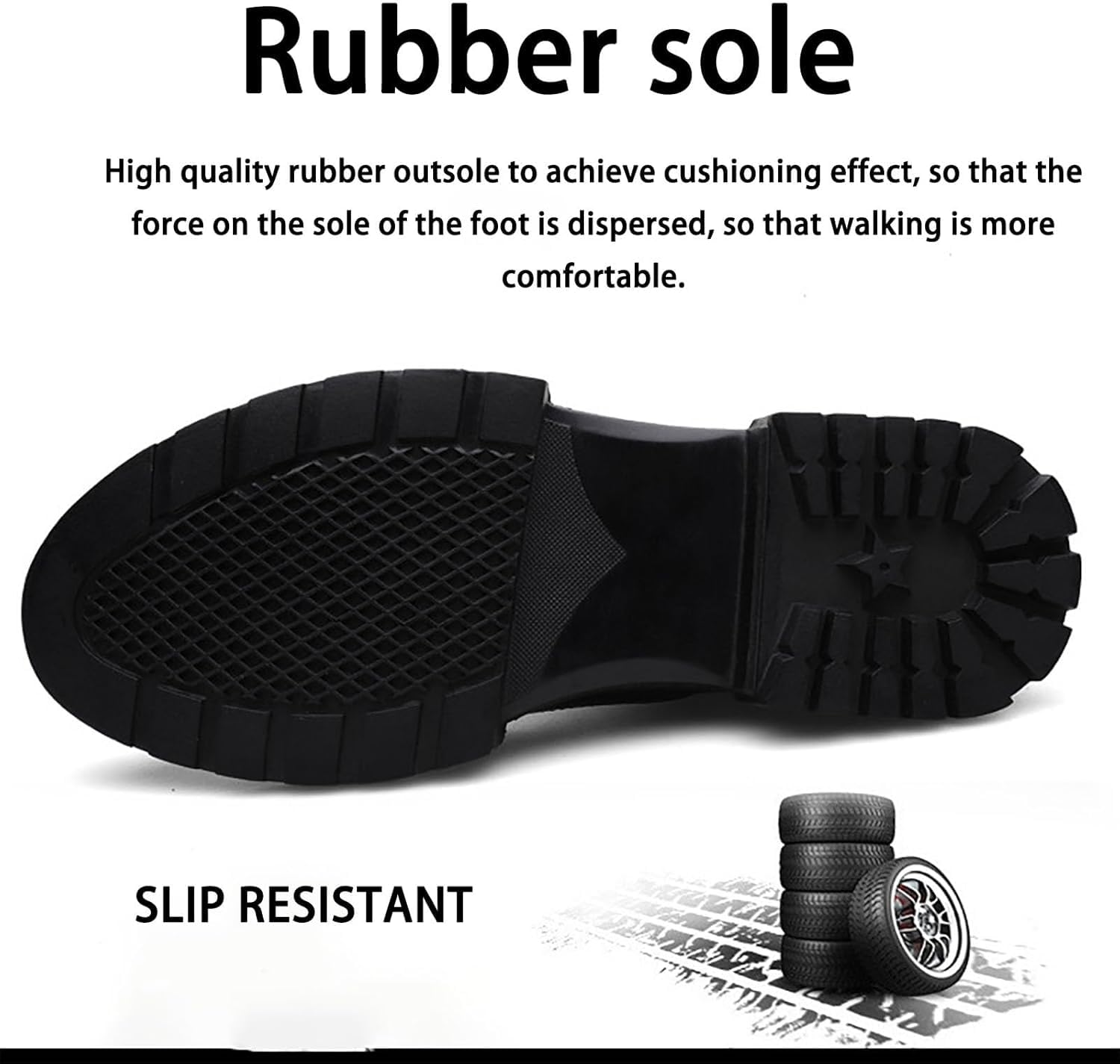 Męskie Lakierowane Skórzane Buty Typu Brogue Z Rzeźbionymi Brogsami, Grube Skórzane Sznurowane Buty Typu Oksford, Codzienne, Komfortowe Buty Do Pracy I Biura, Black, 7.5 UK