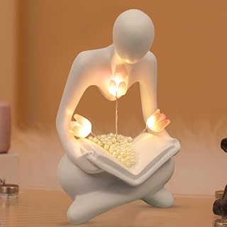 Bookcase Decoration, Tulip Lamp, Books Decoration, Aesthetic Decoration, Aesthetic…