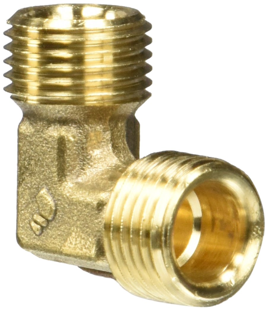 Legris 0102 28 00 Brass Compression Tube Fitting, 90 Degree Union Elbow, 28 mm Tube OD