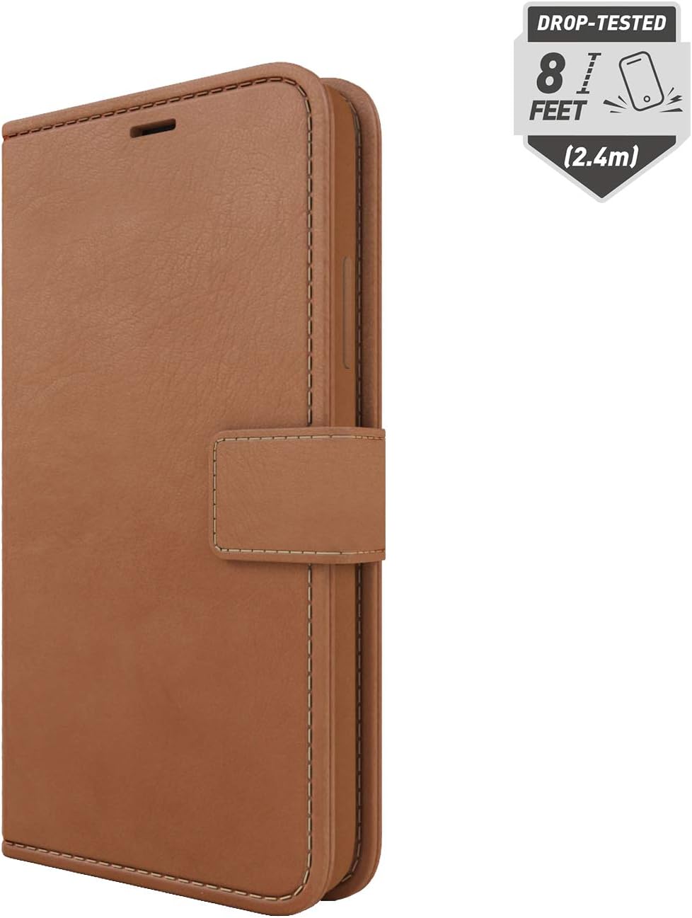 Flash Sale Skech Polo Book Clutch Wallet Cover with Detachable Protective Shockproof Inner Case and Stand for iPhone 11 Pro Max 6.5 [Wireless Charging Compatible] - Brown