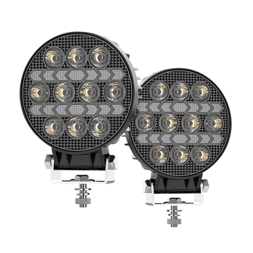 Focos LED redondos de 4 pulgadas para rutas nocturnas en UTV y buggy 8