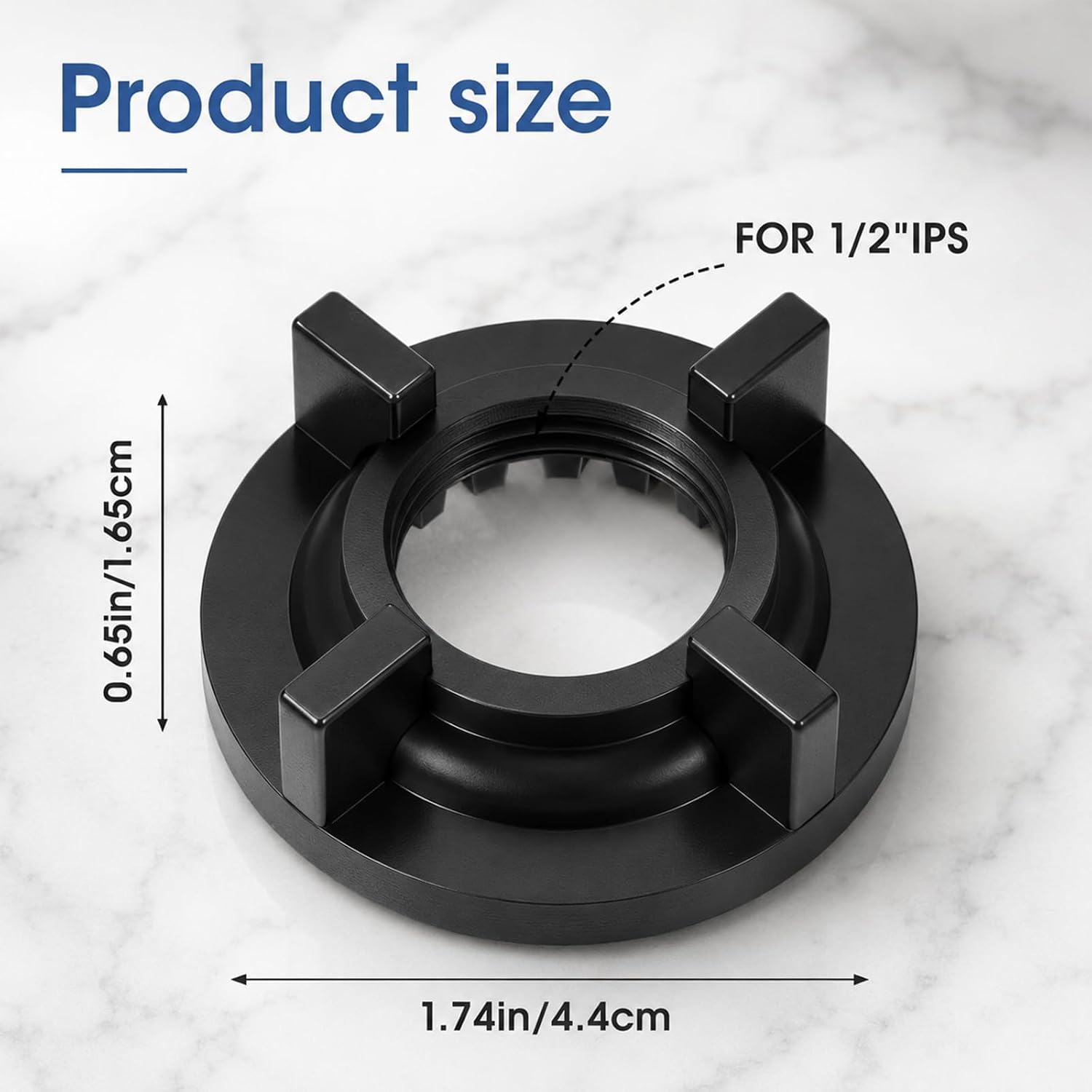 4PCS 1/2" IPS Faucet Mounting Nut Durable Plastic Lock Nuts Kit image 2