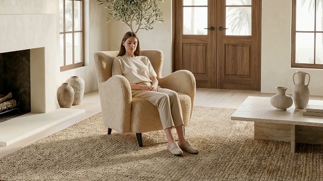Sillón Plegable Marrón claro miniatura 6