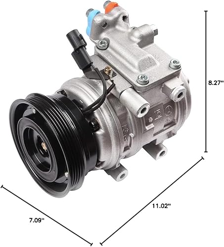 Miniatura 9 de ECCPP Compresor de aire acondicionado para 2005-2007 para H-yundai Tucson 2005-2010 para Kia Spectra Spectra5 2.0L AC Compresor