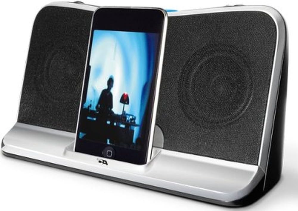Amazon.com: Cyber Acoustics CA-492 30-Pin iPod/iPhone Portable Speaker ...