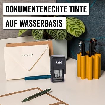 Trodat Printy 4810 Date Stamp ISO version 3.8 MM Black