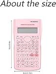 KK-82MS-D Calculatrice scientifique, 240+ Fonctions Calculatrice d'ingénierie pour l'école, le bureau, les étudiants du collège, les enseignants, les professionnels (Pink)