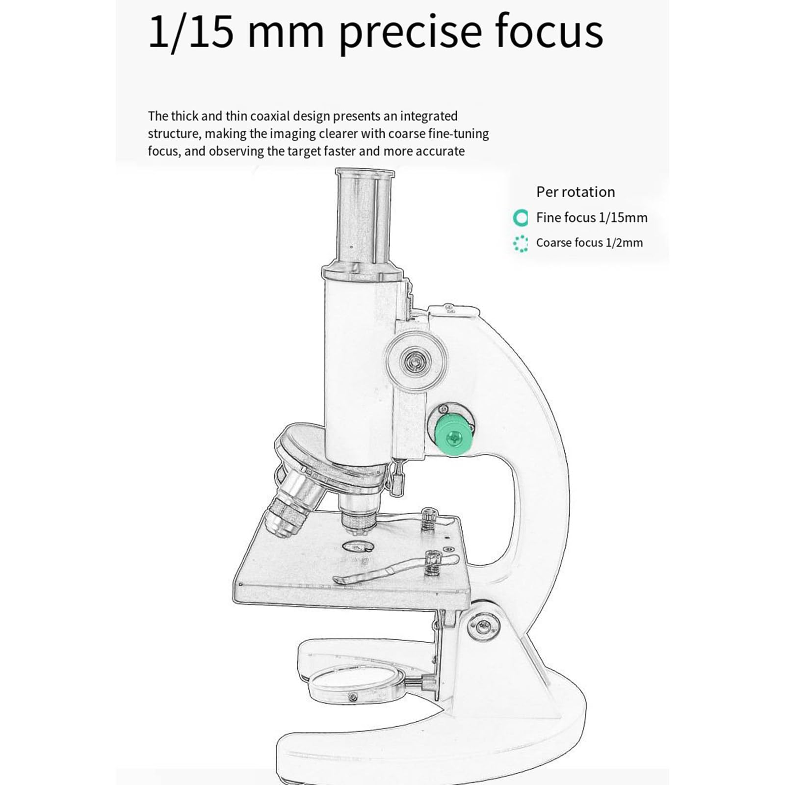 Mikroskop optyczny 640-4000X powiększenie biologiczny eksperyment dydaktyczny optyczny mikroskop naukowy Instrument,640X