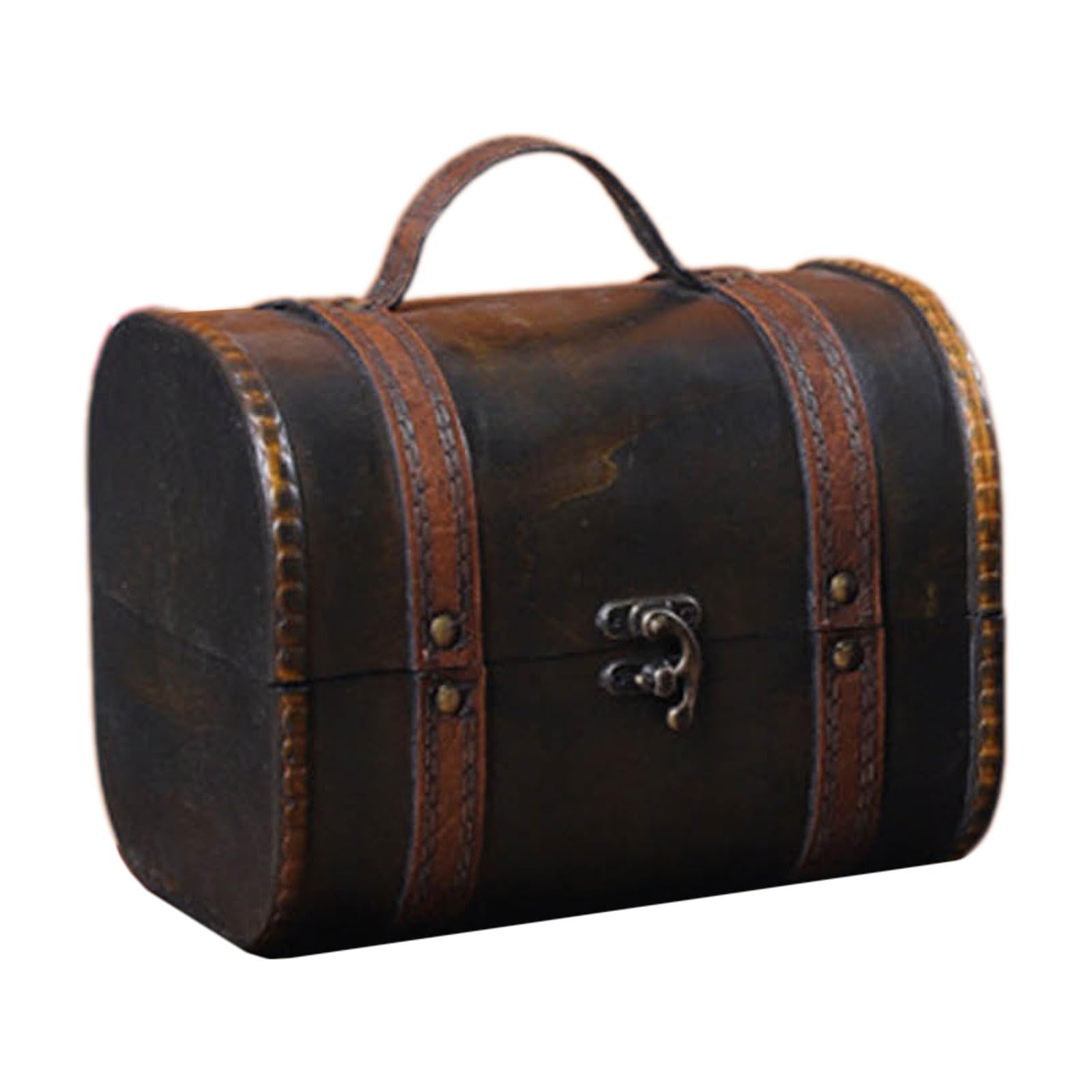 Msioytog Jewelry Carrying Case Jewelry Packaging Bag Wood Packaging Box Practical Carry Case Multifunctional Bag Wood Organizers