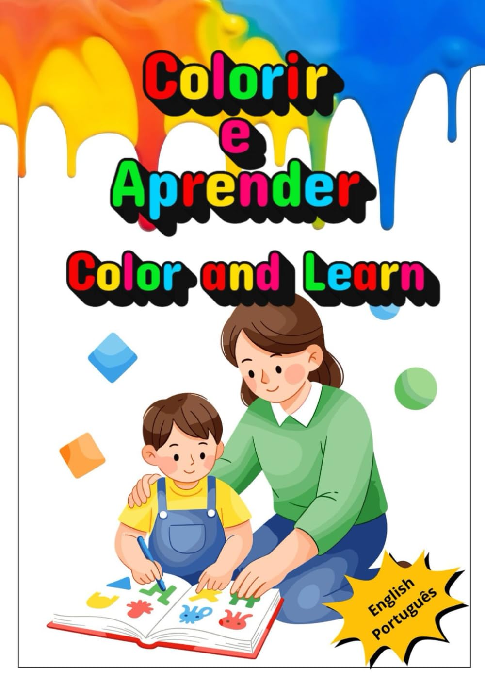 Colorir e Aprender | Color and Learn (Livros de colorir com idiomas em português e inglês)