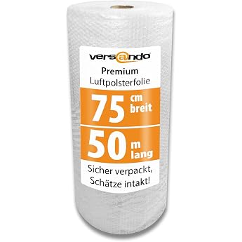 versando Premium Bubble Wrap 1 Roll 50 m x 0.75 m
