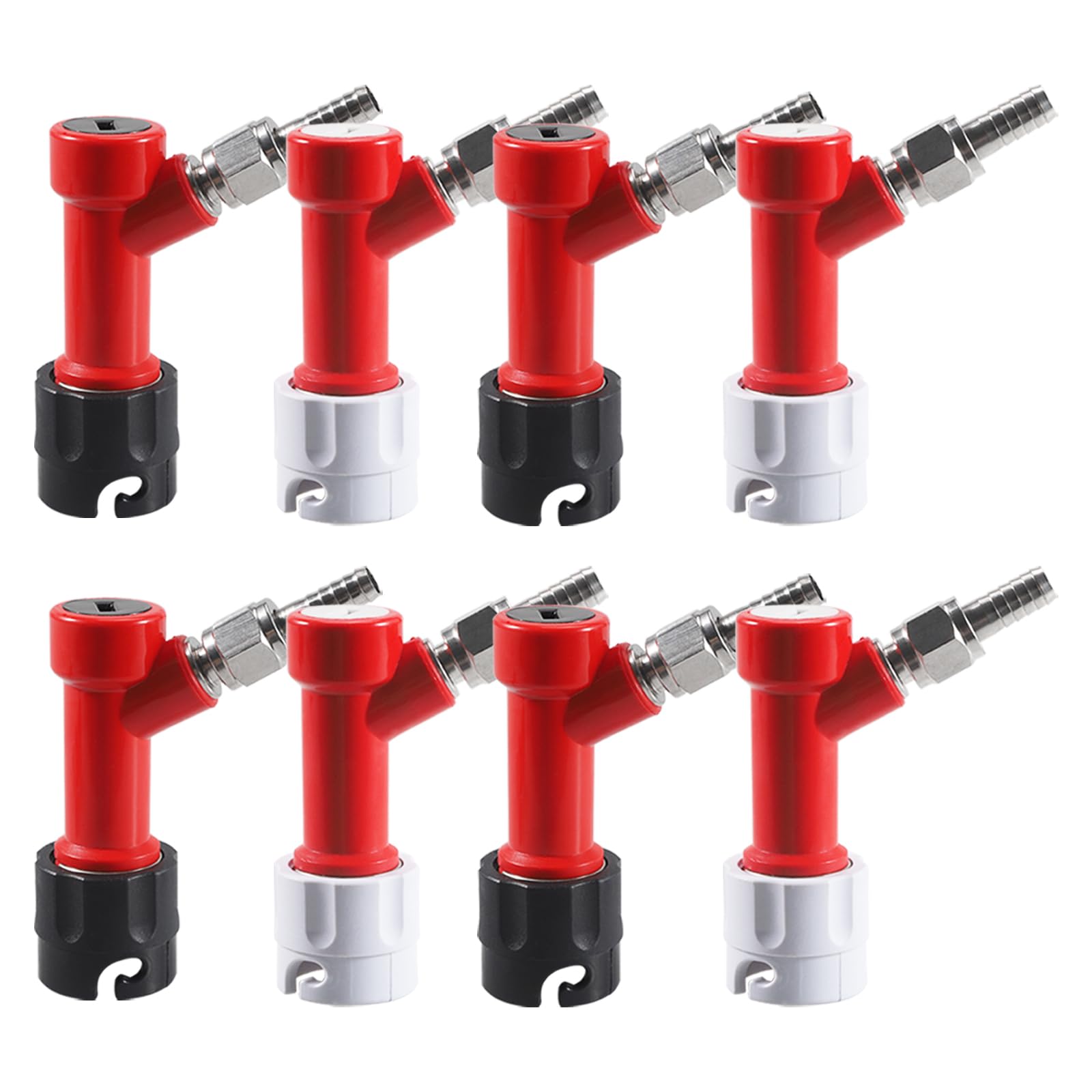 PERA4 Pairs MFL Gas & Liquid Quick Disconnects Set with Swivel Nuts (2) 5/16 Gas, 1/4 Liquid Barbed