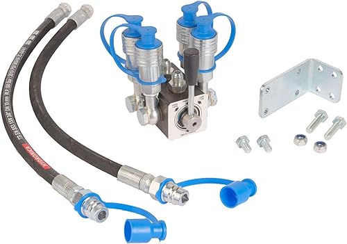 Manual de válvula desviadora de 6 puertos para tractor, 2 en 4 puertos incluyendo el soporte y los pernos