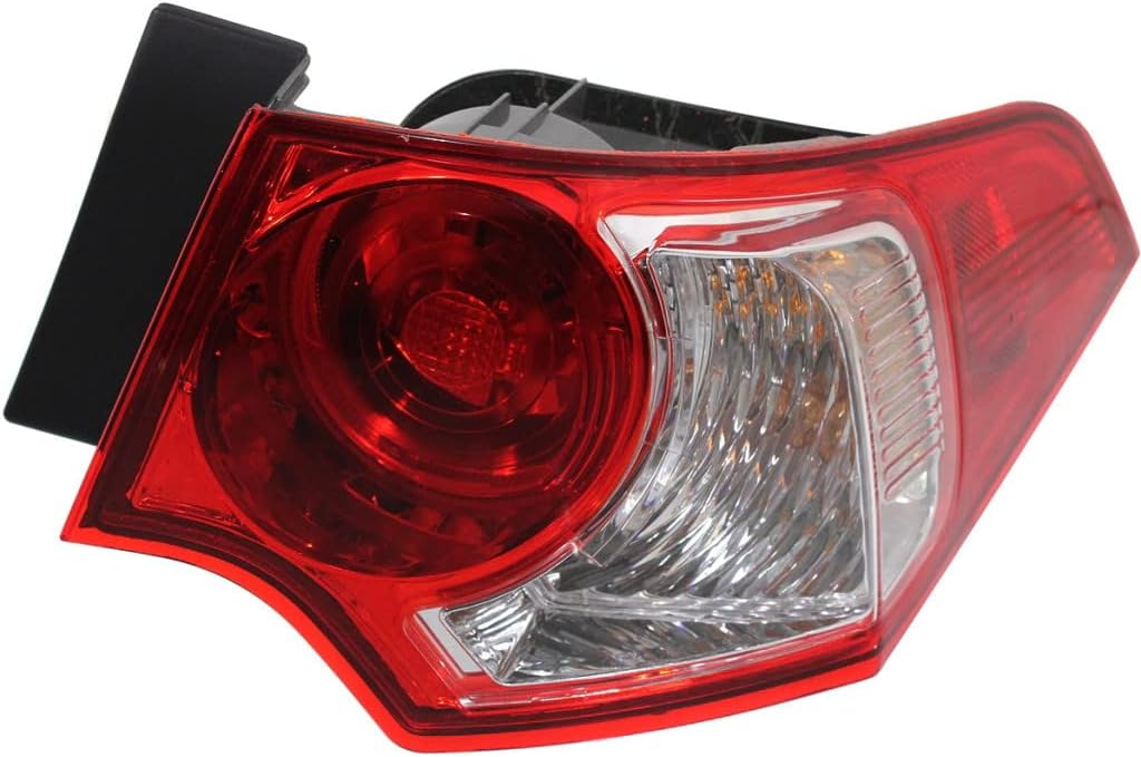 CarLights360 For Acura TSX Tail Light Assembly 2009 2010 Driver and Passenger Side Pair Sedan DOT Certified | AC2800113 | AC2801113 | 33550-TL0-A01