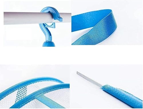 Miniatura 4 de JTB Estante de secado de flores, secadora de ropa de malla potable, de doble capa para colgar suéter de secado de malla plegable para colgar ropa de