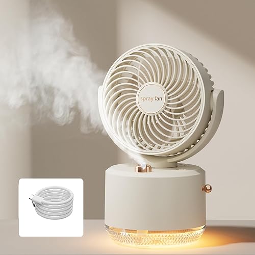 Ventiladores de mesa portátiles, ventilador circulador de aire de 3 velocidades, ventilador de escritorio silencioso de bajo ruido con