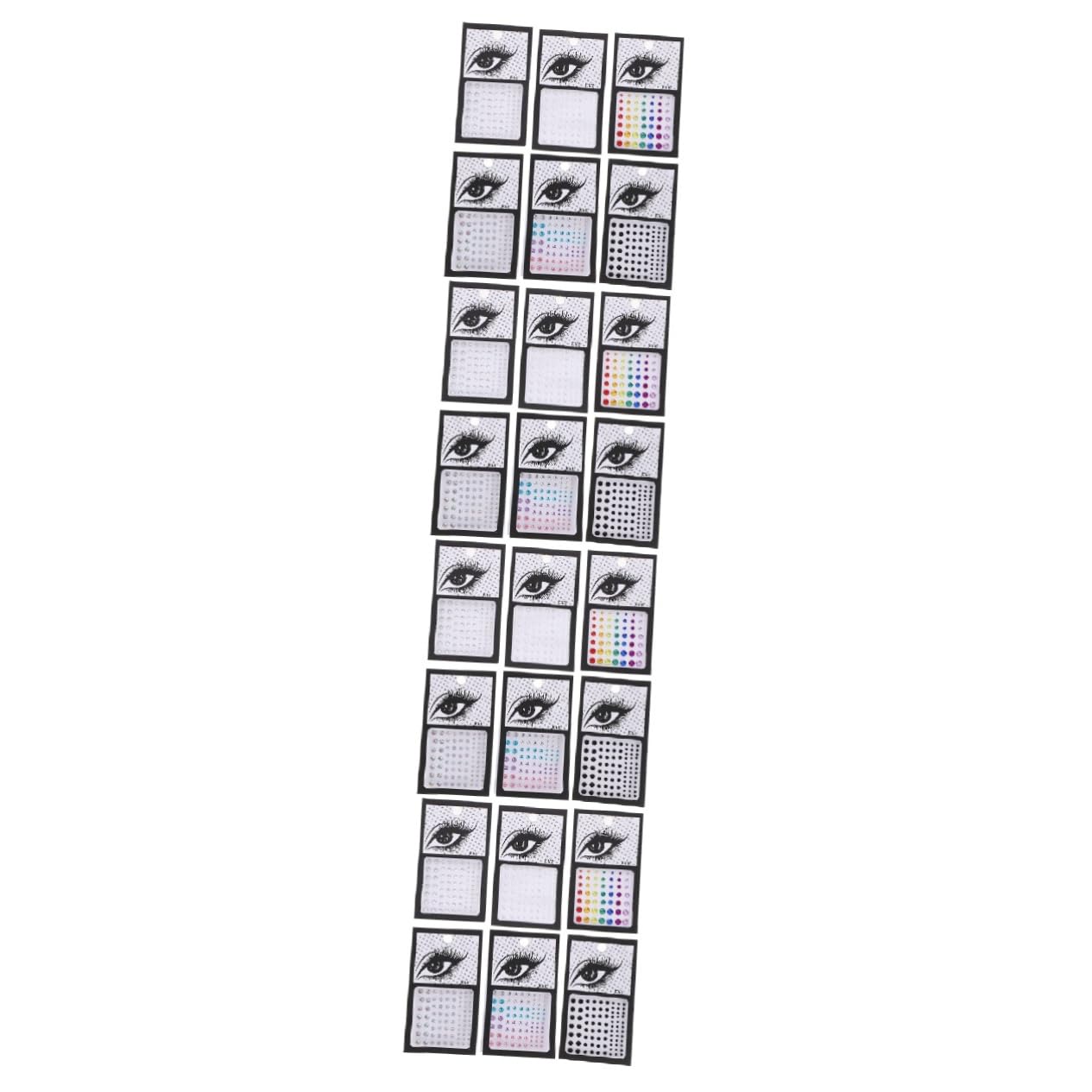 Beavorty 24hojas Pegatinas Faciales Brillantes Para Maquillaje De Gemas Para Festivales Bodas y Fiestas Decoración Artística Para Ojos y Cuerpo y Atractivas Para Eventos Especiales