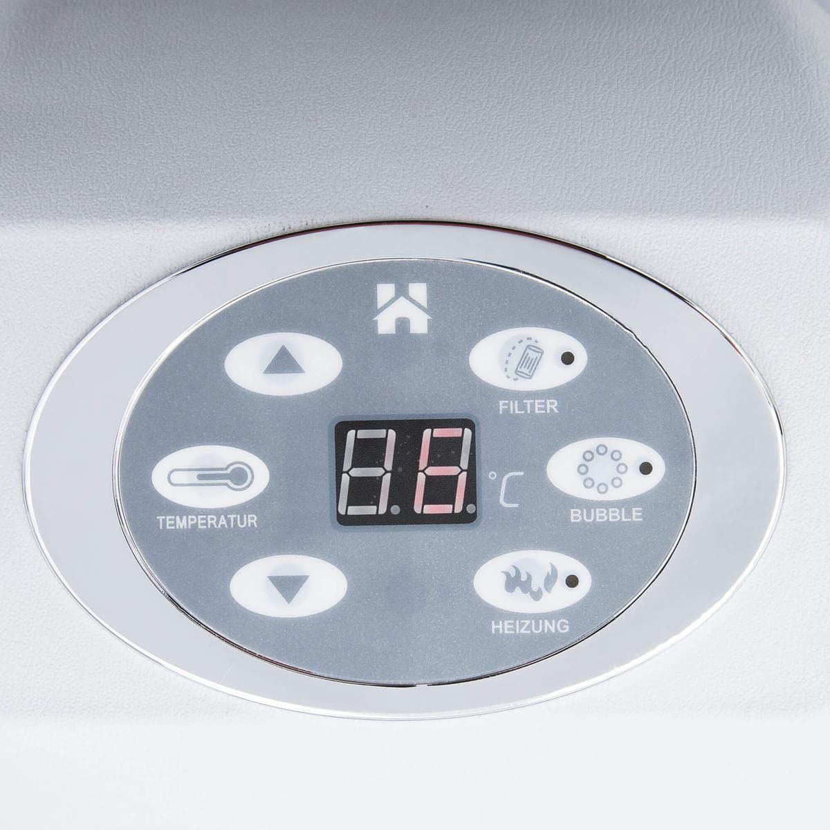 Vasca idromassaggio di lusso per esterni St. Moritz Splash grigio Hot Tub gonfiabile con riscaldamento per 6 persone spa piscina benessere giardino economico (grigio chiaro)