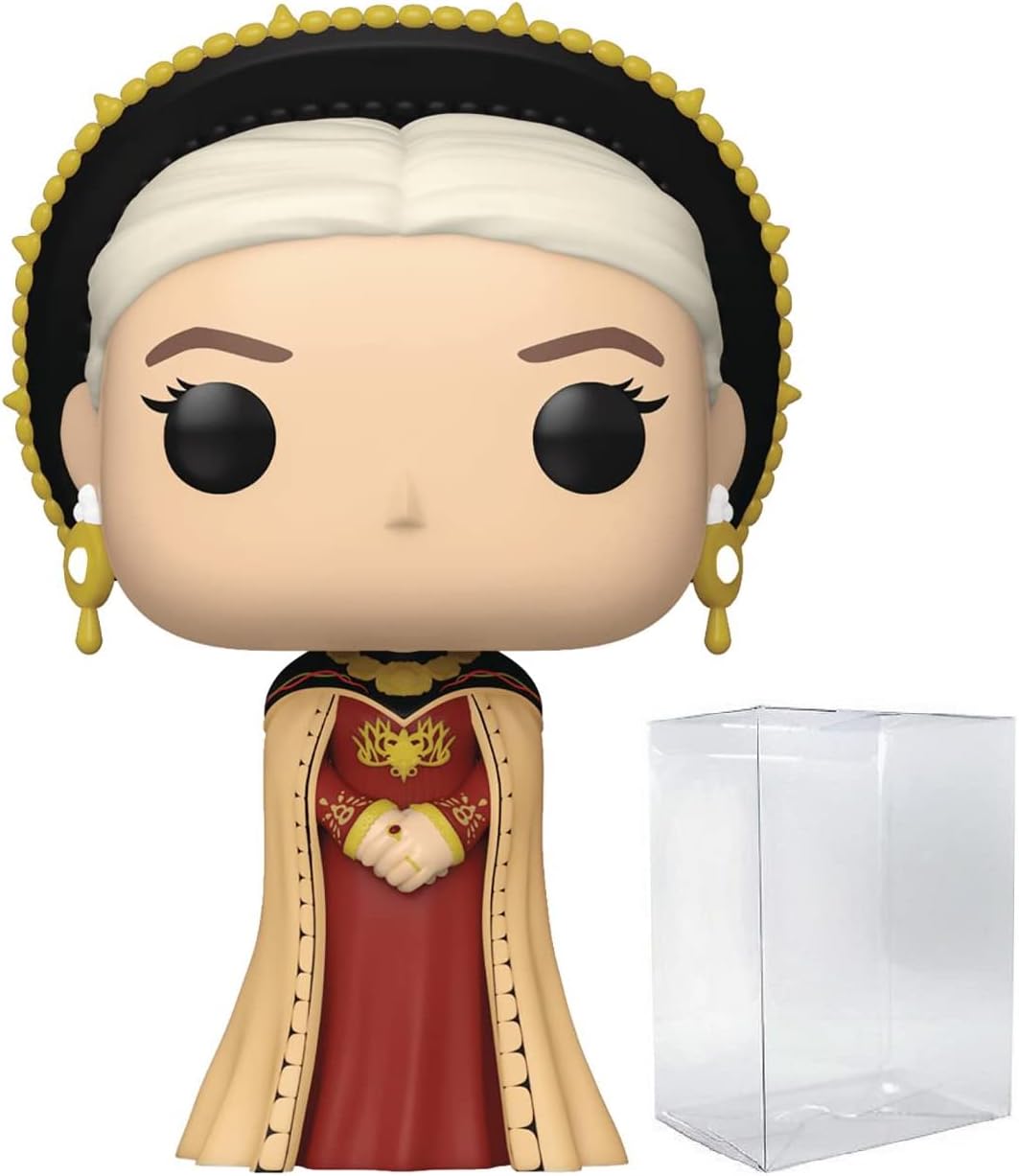 POP House of Dragon - Rhaenyra Targaryen Funko Vinyl Figure (Bundled with Compatible Box Protector Case), Multicolored, 3.75 inches