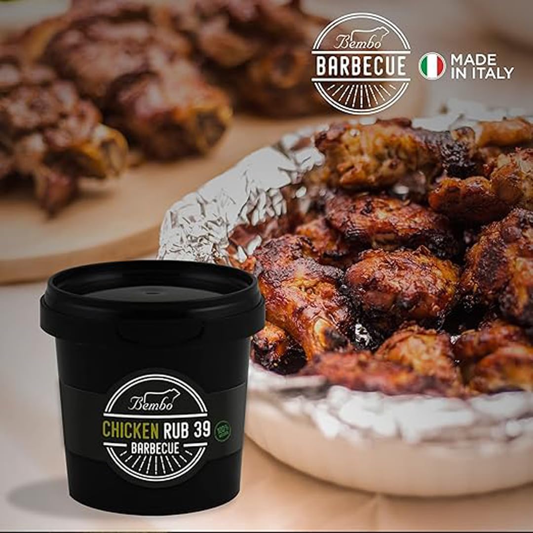 BBQ Chicken Rub Bembo – Mezcla de Especias para Pollo y Pavo – Marinada Seca Barbacoa – Made in Italy – 500 g