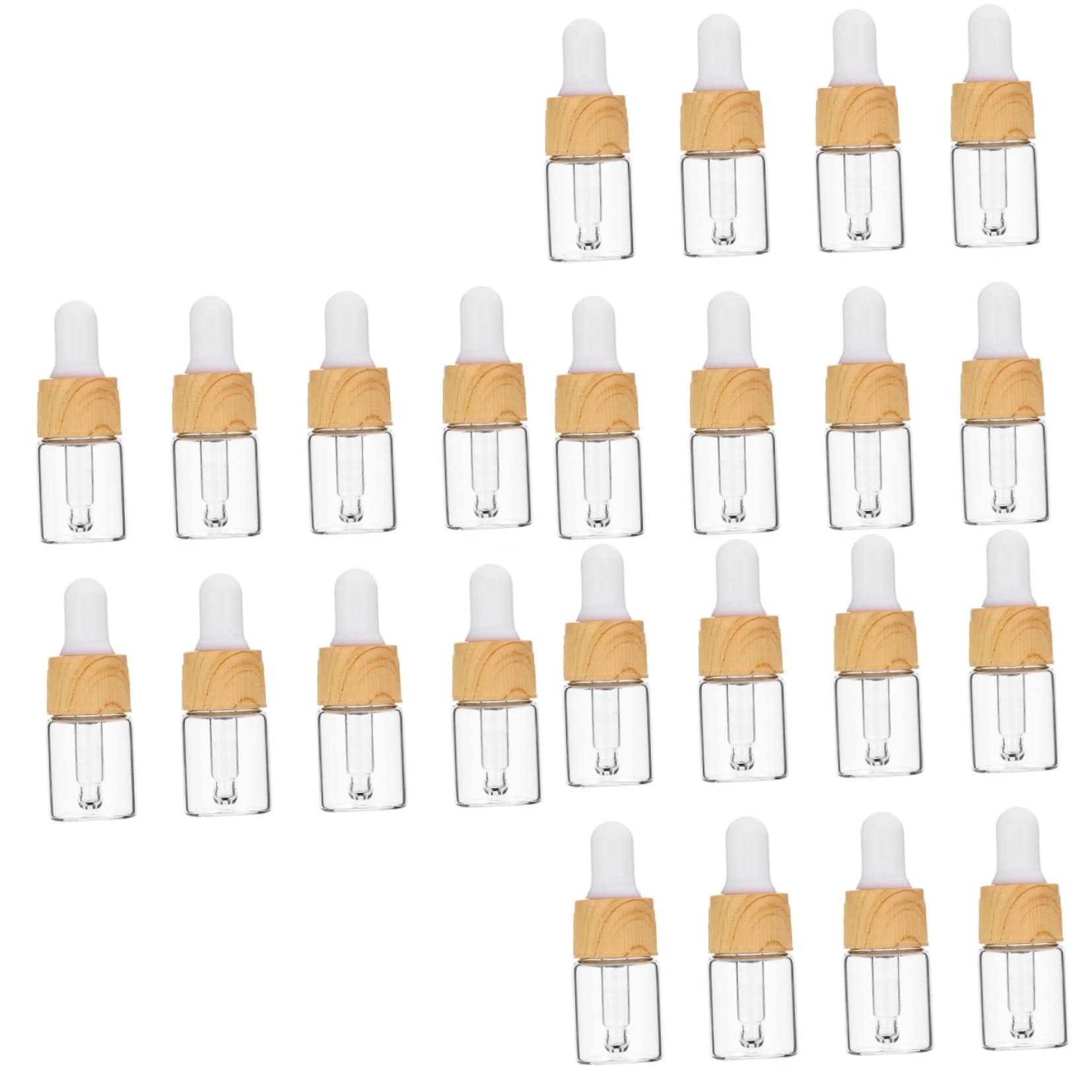 MAGICLULU Stk Glastropfer mit Holzmaserung Glasflasche mit Tropfer Glasflaschen mit Tropfer refillable perfume bottle glasflasche mit pipette Haarparfüm Sprühflaschen leere Tropfflasche