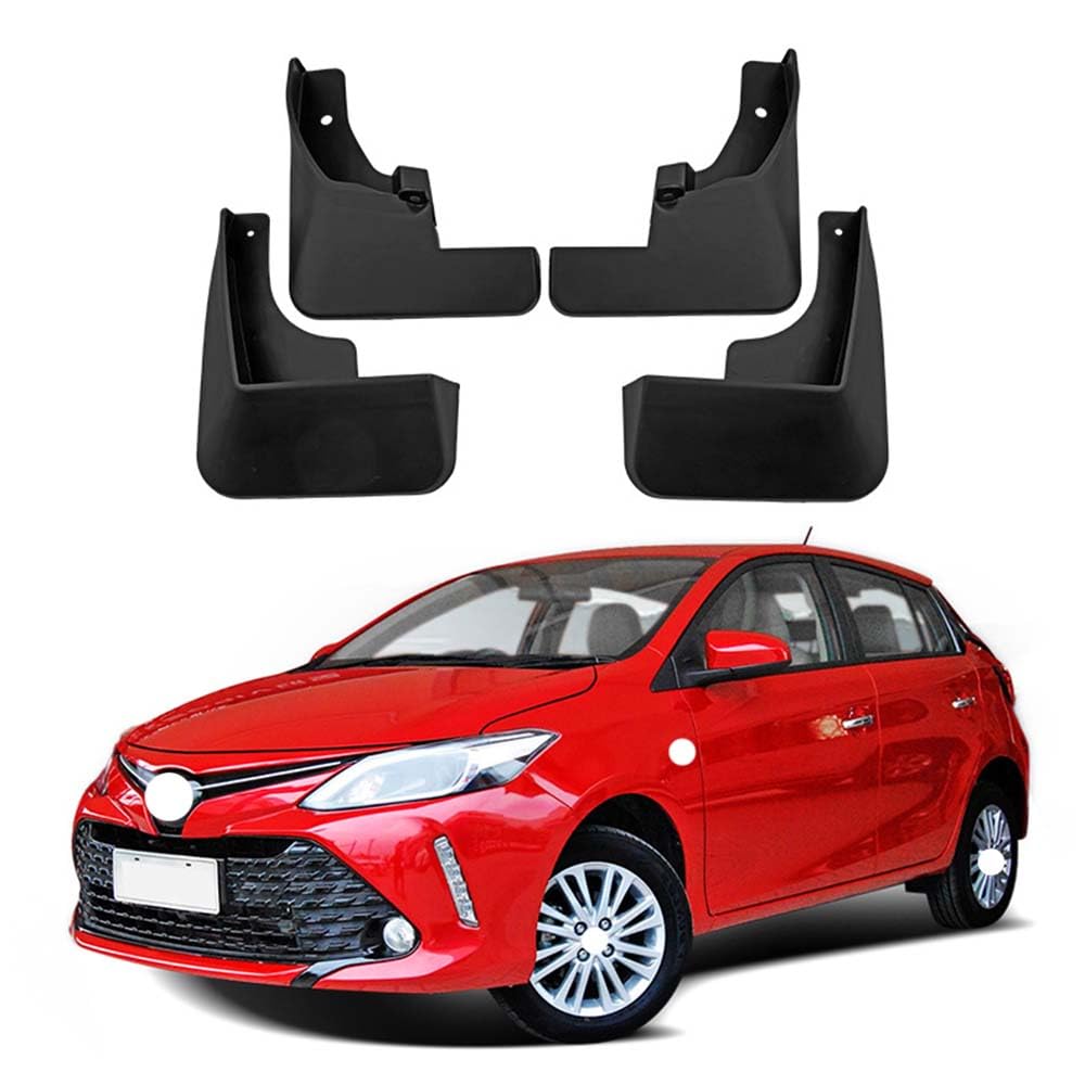 RJQXZXGQ Car Mud Flaps, for Toyota Yaris Vios Xp150 2014-2019 Front & Rear Car Mud Flaps, Splashproof Tough Auto Splash Guards Fenders